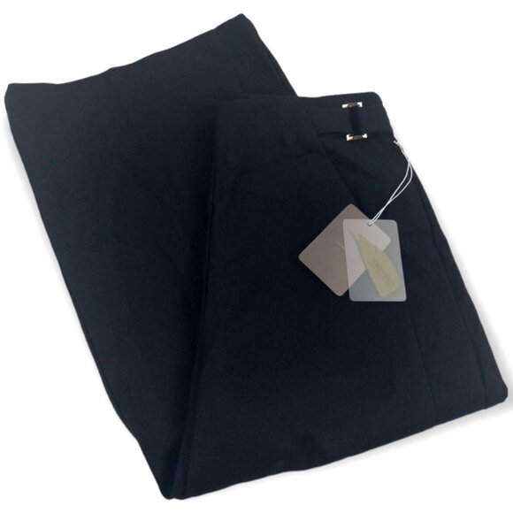 Forever 21 Misses S/P Small Petite Black Capri Gaucho Pants New - Picture 3 of 4